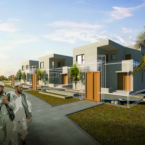 Bir Ayad Zone1, 1800 Housing Units & Civic Center